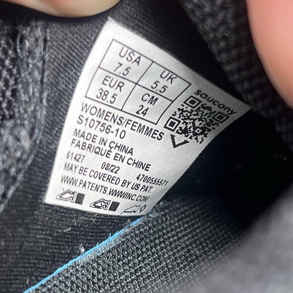 Saucony Endorphin Speed 3 Womens Size 7.5 Black White Running Shoes S10756-10 - Picture 13 of 13